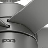 Hunter - 59629 - 72" Ceiling Fan - Solaria - Matte Silver