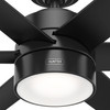 Hunter - 59628 - 72" Ceiling Fan - Solaria - Matte Black