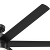 Hunter - 59628 - 72" Ceiling Fan - Solaria - Matte Black