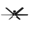 Hunter - 59624 - 60" Ceiling Fan - Solaria - Matte Black