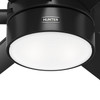 Hunter - 59624 - 60" Ceiling Fan - Solaria - Matte Black