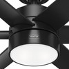 Hunter - 59624 - 60" Ceiling Fan - Solaria - Matte Black