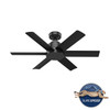 Hunter - 59613 - 44" Ceiling Fan - Kennicott - Matte Black