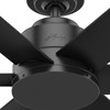 Hunter - 59613 - 44" Ceiling Fan - Kennicott - Matte Black