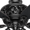 Hunter - 59545 - 54" Ceiling Fan - Promenade - Gloss Black