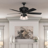 Hunter - 59545 - 54" Ceiling Fan - Promenade - Gloss Black