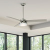 Hunter - 59459 - 60" Ceiling Fan - Sentinel - Brushed Nickel