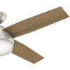 Hunter - 59450 - 52" Ceiling Fan - Dempsey - Matte Nickel