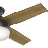 Hunter - 59445 - 44" Ceiling Fan - Dempsey - Noble Bronze