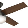 Hunter - 59444 - 44" Ceiling Fan - Dempsey - Noble Bronze