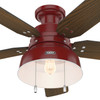 Hunter - 59312 - 52" Ceiling Fan - Mill Valley - Barn Red