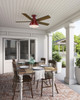 Hunter - 59312 - 52" Ceiling Fan - Mill Valley - Barn Red