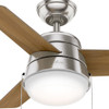 Hunter - 59303 - 36" Ceiling Fan - Aker - Brushed Nickel
