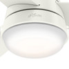 Hunter - 59301 - 36" Ceiling Fan - Aker - Fresh White
