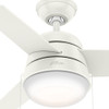 Hunter - 59301 - 36" Ceiling Fan - Aker - Fresh White