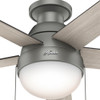 Hunter - 59270 - 46" Ceiling Fan - Anslee - Matte Silver