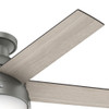 Hunter - 59270 - 46" Ceiling Fan - Anslee - Matte Silver
