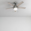 Hunter - 59267 - 46" Ceiling Fan - Anslee - Matte Silver
