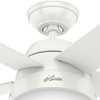 Hunter - 59266 - 46" Ceiling Fan - Anslee - Fresh White