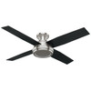 Hunter - 59247 - 52" Ceiling Fan - Dempsey - Brushed Nickel