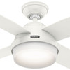 Hunter - 59246 - 44" Ceiling Fan - Dempsey - Fresh White