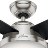 Hunter - 59245 - 44" Ceiling Fan - Dempsey - Brushed Nickel