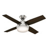 Hunter - 59245 - 44" Ceiling Fan - Dempsey - Brushed Nickel