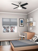 Hunter - 59245 - 44" Ceiling Fan - Dempsey - Brushed Nickel