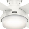 Hunter - 59244 - 44" Ceiling Fan - Dempsey - Fresh White
