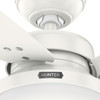Hunter - 59169 - 52" Ceiling Fan - Sentinel - Fresh White