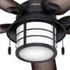 Hunter - 59135 - 54" Ceiling Fan - Key Biscayne - Weathered Zinc
