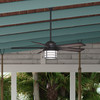 Hunter - 59135 - 54" Ceiling Fan - Key Biscayne - Weathered Zinc