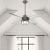 Hunter - 55085 - 54" Ceiling Fan - Searow - Matte Silver