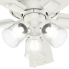 Hunter - 54204 - 52" Ceiling Fan - Crestfield - Fresh White