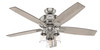 Hunter - 54190 - 52" Ceiling Fan - Bennett - Brushed Nickel