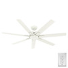 Hunter - 53436 - 60" Ceiling Fan - Downtown - Matte White