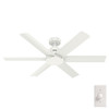 Hunter - 53435 - 52" Ceiling Fan - Kennicott - Fresh White