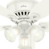 Hunter - 53326 - 52" Ceiling Fan - Builder - Snow White