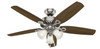 Hunter - 53237 - 52" Ceiling Fan - Builder - Brushed Nickel