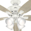Hunter - 53217 - 52" Ceiling Fan - Amberlin - Fresh White