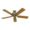 Hunter - 53063 - 52" Ceiling Fan - Studio Series - Antique Brass