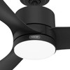 Hunter - 52967 - 52" Ceiling Fan - Bolsa - Matte Black