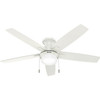Hunter - 52835 - 52" Ceiling Fan - Anisten - Fresh White