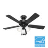 Hunter - 52789 - 44" Ceiling Fan - Swanson - Matte Black