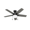 Hunter - 52775 - 44" Ceiling Fan - Anisten - Matte Black