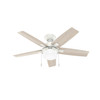 Hunter - 52774 - 44" Ceiling Fan - Anisten - Fresh White