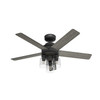 Hunter - 52650 - 52" Ceiling Fan - Lochemeade - Matte Black