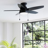 Hunter - 52613 - 44" Ceiling Fan - Lilliana - Matte Black