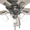 Hunter - 52534 - 52" Ceiling Fan - Crestfield - Matte Silver