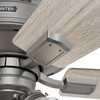 Hunter - 52534 - 52" Ceiling Fan - Crestfield - Matte Silver